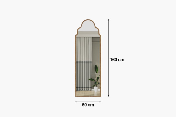 Hanah Home Espejo Ecológico Flotal-E Roble Zafiro 50x160 cm